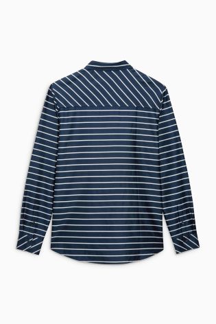 Navy/White Horizontal Stripe Shirt